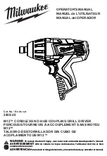 Preview for 1 page of Milwaukee 2455-20 Operator'S Manual