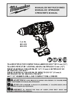 Preview for 1 page of Milwaukee 2601-059 Operator'S Manual