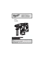 Предварительный просмотр 1 страницы Milwaukee 2605-20 Operator'S Manual