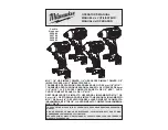 Предварительный просмотр 12 страницы Milwaukee 2606-20 Operator'S Manual