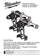 Milwaukee 2705-20 Operator'S Manual preview