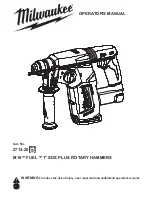 Предварительный просмотр 1 страницы Milwaukee 2712-20 Operator'S Manual