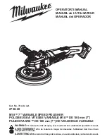 Milwaukee 2738-20 Operator'S Manual предпросмотр