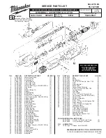 Предварительный просмотр 1 страницы Milwaukee 4004-55 Service Parts List