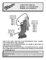 Preview for 1 page of Milwaukee 4202 Operator'S Manual