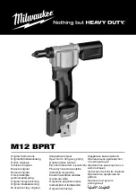 Предварительный просмотр 1 страницы Milwaukee 4670 73 02 Original Instructions Manual