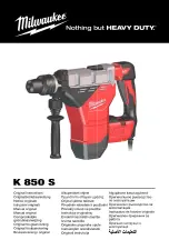 Предварительный просмотр 1 страницы Milwaukee 4698 80 01 Original Instructions Manual