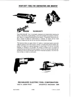 Preview for 8 page of Milwaukee 48-09-0300 Care And Operating Instructions