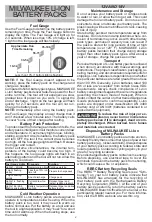 Preview for 4 page of Milwaukee 48-11-2401 Operator'S Manual