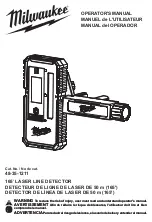 Предварительный просмотр 1 страницы Milwaukee 48-35-1211 Operator'S Manual