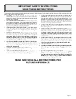 Preview for 3 page of Milwaukee 48-59-0231 Operator'S Manual