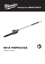 Предварительный просмотр 1 страницы Milwaukee 4932464957 Original Instructions Manual