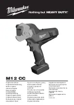 Предварительный просмотр 1 страницы Milwaukee 4933431600 Original Instructions Manual