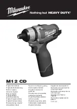 Предварительный просмотр 1 страницы Milwaukee 4933440450 Original Instructions Manual