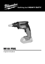 Preview for 1 page of Milwaukee 4933459199 Original Instructions Manual