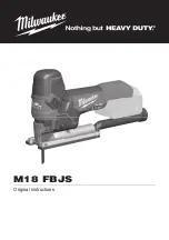 Предварительный просмотр 1 страницы Milwaukee 4933464799 Original Instructions Manual