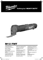 Preview for 1 page of Milwaukee 4933472238 Original Instructions Manual