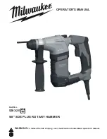 Предварительный просмотр 7 страницы Milwaukee 5263-20 Operator'S Manual