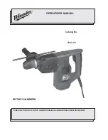 Preview for 12 page of Milwaukee 5263-20 Operator'S Manual