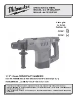 Предварительный просмотр 1 страницы Milwaukee 5314-21 Operator'S Manual