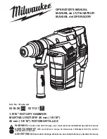 Предварительный просмотр 1 страницы Milwaukee 5316-20 Operator'S Manual