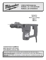 Preview for 1 page of Milwaukee 5362-1 Operator'S Manual