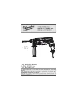 Предварительный просмотр 1 страницы Milwaukee 5385-20 Operator'S Manual