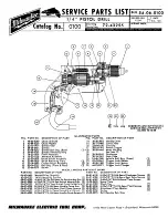 Preview for 1 page of Milwaukee 54-06-0103 Service Parts List