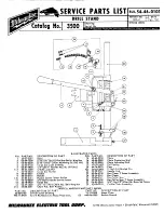 Preview for 1 page of Milwaukee 54-46-0101 Service Parts List