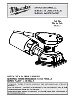 Milwaukee 6020-21 Operator'S Manual предпросмотр