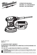 Предварительный просмотр 1 страницы Milwaukee 6034-21 Operator'S Manual