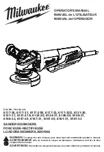 Milwaukee 6117-30 Operator'S Manual preview