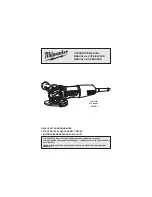 Предварительный просмотр 1 страницы Milwaukee 6130-33 Operator'S Manual