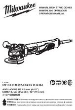 Предварительный просмотр 1 страницы Milwaukee 6141-59 Operator'S Manual