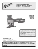 Milwaukee 6267-20 Operator'S Manual preview