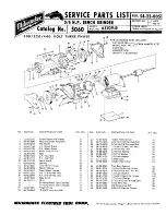 Milwaukee 63109-D Service Parts List preview