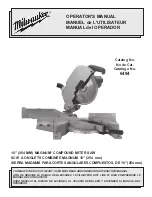 Предварительный просмотр 1 страницы Milwaukee 6494 Operating Manual