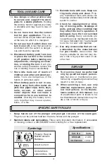 Preview for 3 page of Milwaukee 6550-20 Operator'S Manual