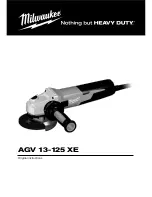 Milwaukee AGV 13-125 XE Original Instructions Manual preview