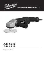 Preview for 1 page of Milwaukee AP 12 E Original Instructions Manual