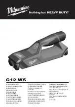 Milwaukee C12 WS Original Instructions Manual предпросмотр