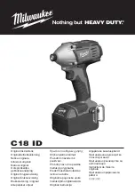 Milwaukee C18 ID Original Instructions Manual preview