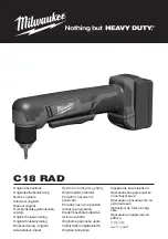 Milwaukee C18 RAD Original Instructions Manual preview