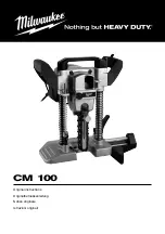 Предварительный просмотр 1 страницы Milwaukee CM 100 Original Instructions Manual