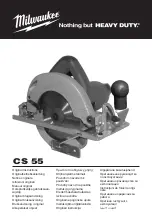 Preview for 1 page of Milwaukee CS 55 Original Instructions Manual