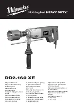 Milwaukee DD2-160 XE Original Instructions Manual preview