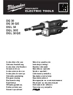 Milwaukee DGL 30 E Instructions For Use предпросмотр