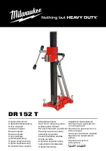 Preview for 1 page of Milwaukee DR 152 T Original Instructions Manual