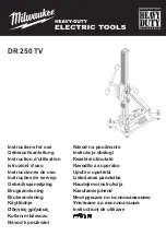 Предварительный просмотр 1 страницы Milwaukee DR 250 TV Instructions For Use Manual