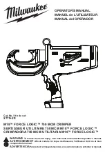 Milwaukee FORCE LOGIC 2779-20 Operator'S Manual preview